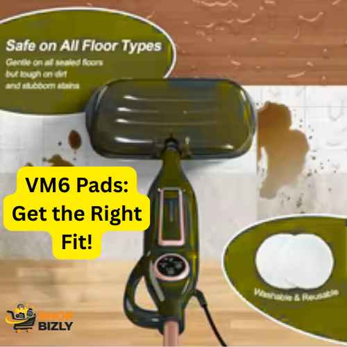 DEVOAC VM6 washable mop pads before and after use
