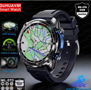 2026 Men's GPS New Offline Map Smart Watch