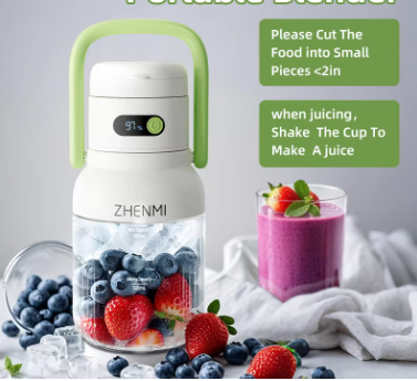 Travel-friendly portable blender for shakes