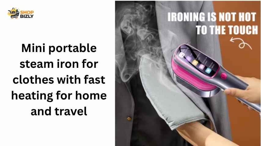 Mini portable steam iron for clothes with fast heating for home and travel