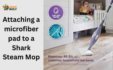 Secure a clean microfiber pad before starting your cleaning session.