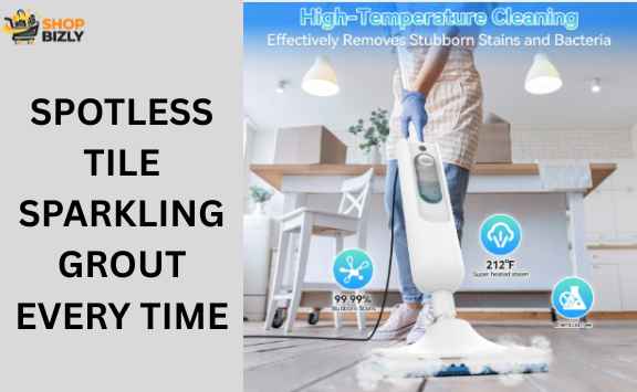 Best steam mop for tile floors and grout cleaning sealed ceramic floor in a modern kitchen
