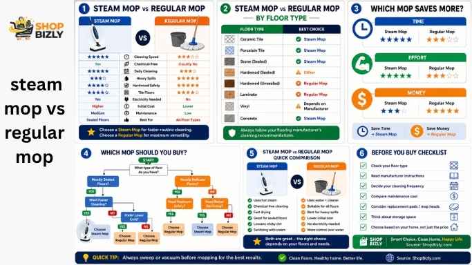 steam mop vs regular mop for tile floors