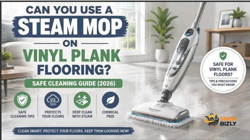 Can you use a steam mop on vinyl plank flooring safely in a modern home