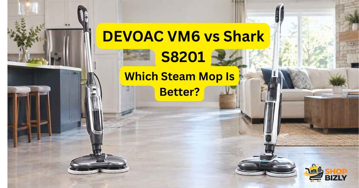DEVOAC VM6 vs Shark S8201 steam mop comparison